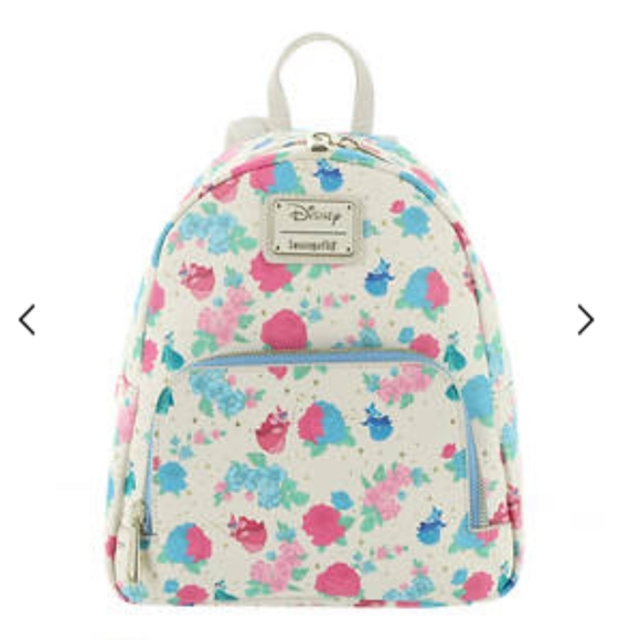 Loungefly Sleeping Beauty Floral Fiary Godmother Mini backpack purse - Picture 1 of 2